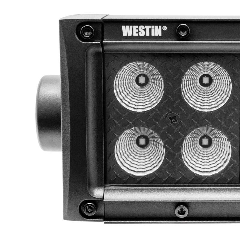 Westin B-FORCE LED Light Bar Double Row 2 inch Flood w/3W Cree - Black 09-12212-4F 09-12212-4F Photo - Unmounted