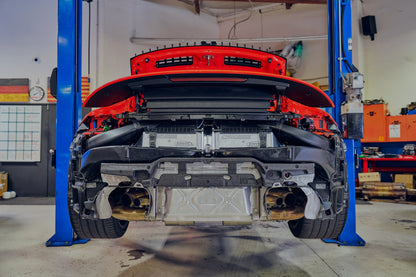 CSF 2019+ Porsche 911 Carrera (3.0L Turbo - Base/S/4/GTS) High Performance Intercooler System- Black 8217 8217 Photo - Mounted
