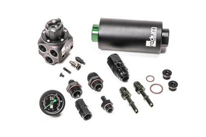 Radium Engineering 01-06 BMW E46 M3 Fuel Pressure Regulator & Fuel Filter Kit w/ Stainless Filter 20-0932-03 20-0932-03 Photo - Primary
