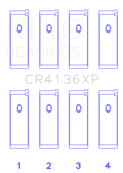 King Engine Bearings King Nissan SR20DE/DET RWD (2.0L) (Size STDX) Performance Rod Bearing Set CR4136XPSTDX CR4136XPSTDX Photo - Primary
