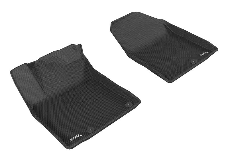 3D MAXpider 2017-2019 Hyundai/Kia Ioniq/Niro Kagu 1st Row Floormat - Black L1HY07811509 L1HY07811509 Photo - Primary