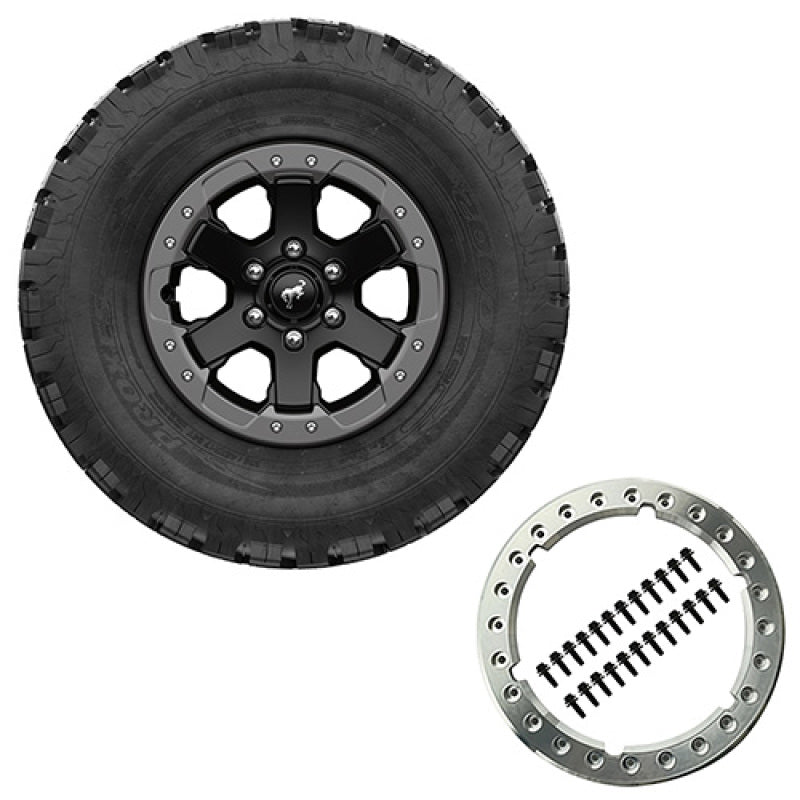 Ford Racing 2021 Bronco 17x8.0 Beadlock Carbonized Gray Badlands Wheel Kit M-1007-DC17B M-1007-DC17B User 1