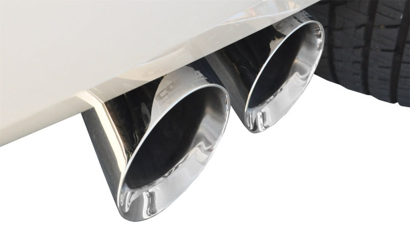 Corsa Performance Cat Back Exhaust, Sport, 3in, Single Side Twin Polished 4in Tips, 2015 14859 Photo - Mounted
