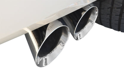Corsa Performance Cat Back Exhaust, Sport, 3in, Single Side Twin Polished 4in Tips, 2015 14859 Photo - Mounted