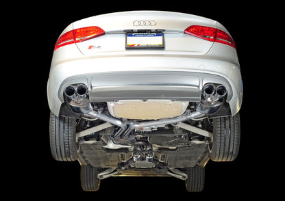 AWE Tuning Audi B8 / B8.5 S4 3.0T Touring Edition Exhaust - Chrome Silver Tips (90mm) 3010-42018 3010-42018 Photo - Mounted