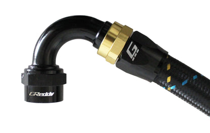 GReddy 16 AN Swivel Hose End(s) - Black / Gold anodized