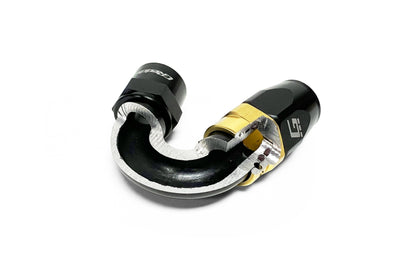 GReddy 180 DEG. AN HOSE END(s) - BLACK/GOLD - (12800418 12800618 12800818 12801018 12801218 ) 12801618