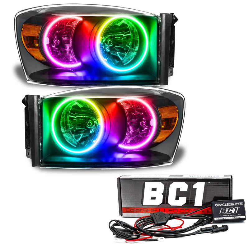 ORACLE Lighting Oracle 07-08 Dodge Ram SMD HL - Black - ColorSHIFT w/ BC1 Controller 8187-335 8187-335 Photo - Primary