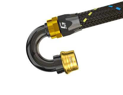 CATALOG GREDDY PRO/SPEC 180 DEG. QUICK-RELEASE HOSE END(s) - BLACK/GOLD - (12860418 12860618 12860818 12861018 12861218)