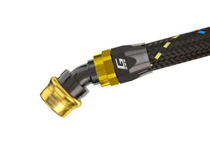 CATALOG GREDDY PRO/SPEC 30 DEG. QUICK-RELEASE HOSE END(s) - BLACK/GOLD - (12860430 12860630 12860830 12861030 12861230 12861630 12862030)