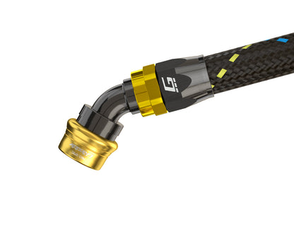 CATALOG GREDDY PRO/SPEC 45 DEG. QUICK-RELEASE HOSE END(s) - BLACK/GOLD - (12860445 12860645 12860845 12861045 12861245 12861645 12862045)