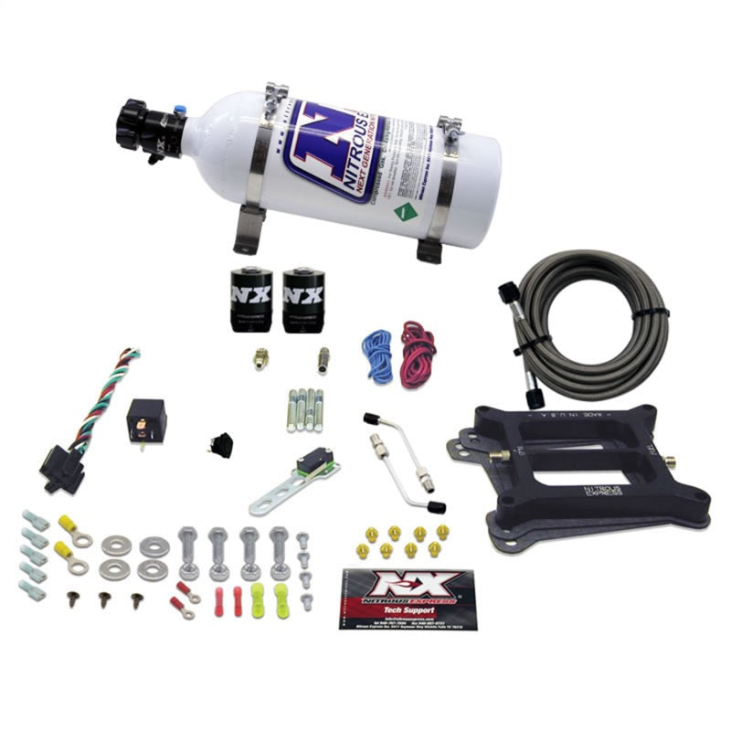 Nitrous Express 4150 4-BBL/Gasoline Nitrous Kit (100-500HP) w/5lb Bottle 50040-05 50040-05 Photo - Primary