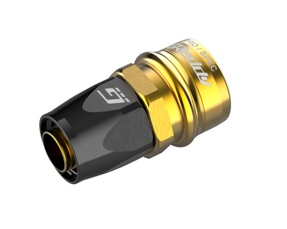 GReddy PRO/SPEC -04 Quick-Release Swivel Hose End(s) - Black / Gold anodized - New Size!