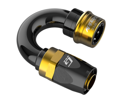 GReddy PRO/SPEC -04 Quick-Release Swivel Hose End(s) - Black / Gold anodized - New Size!