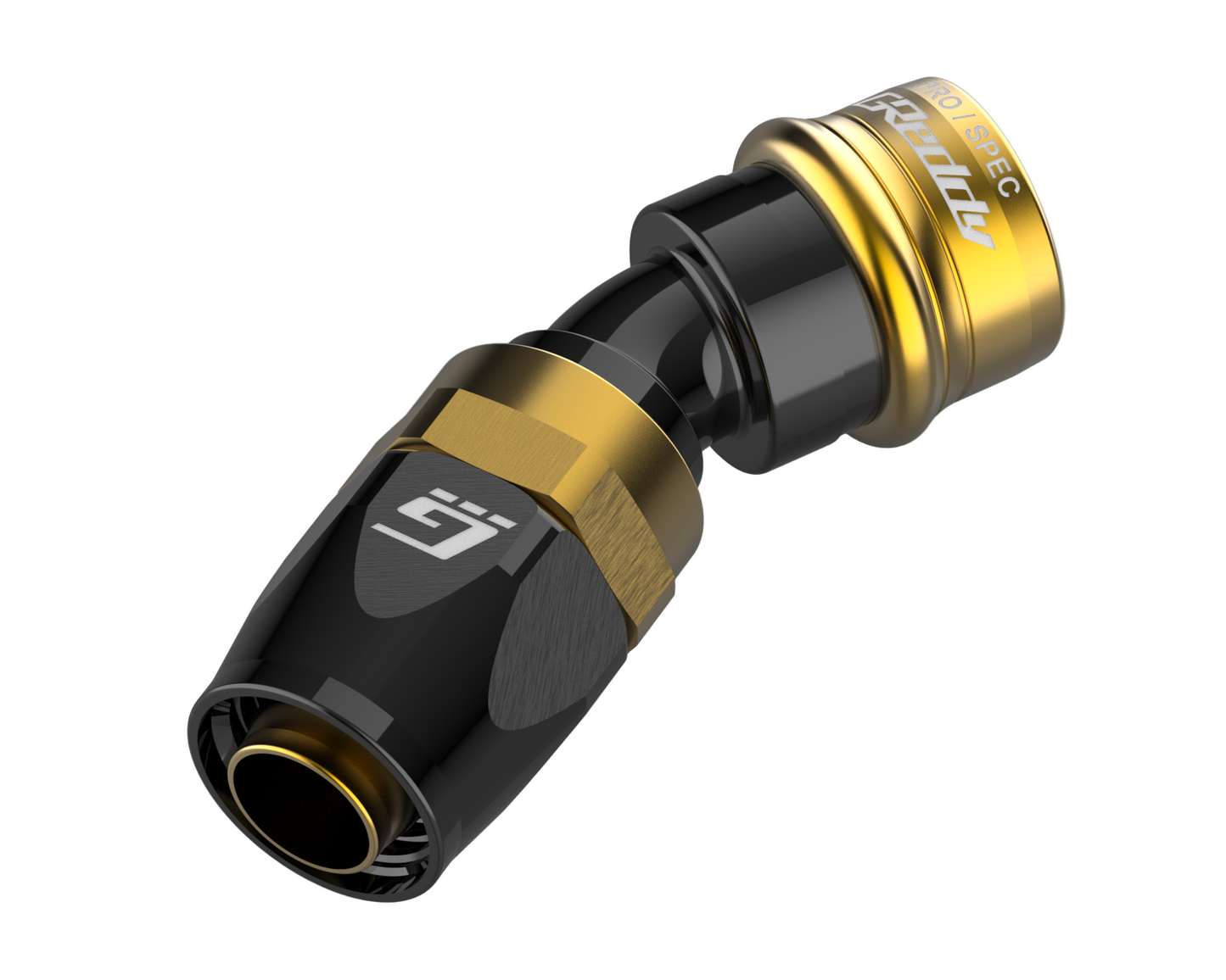 GReddy PRO/SPEC -08 Quick-Release Swivel Hose End(s) - Black / Gold anodized