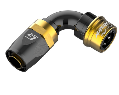 GReddy PRO/SPEC -08 Quick-Release Swivel Hose End(s) - Black / Gold anodized