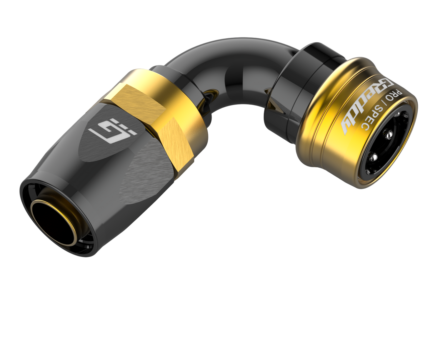 GReddy PRO/SPEC -06 Quick-Release Swivel Hose End(s) - Black / Gold anodized