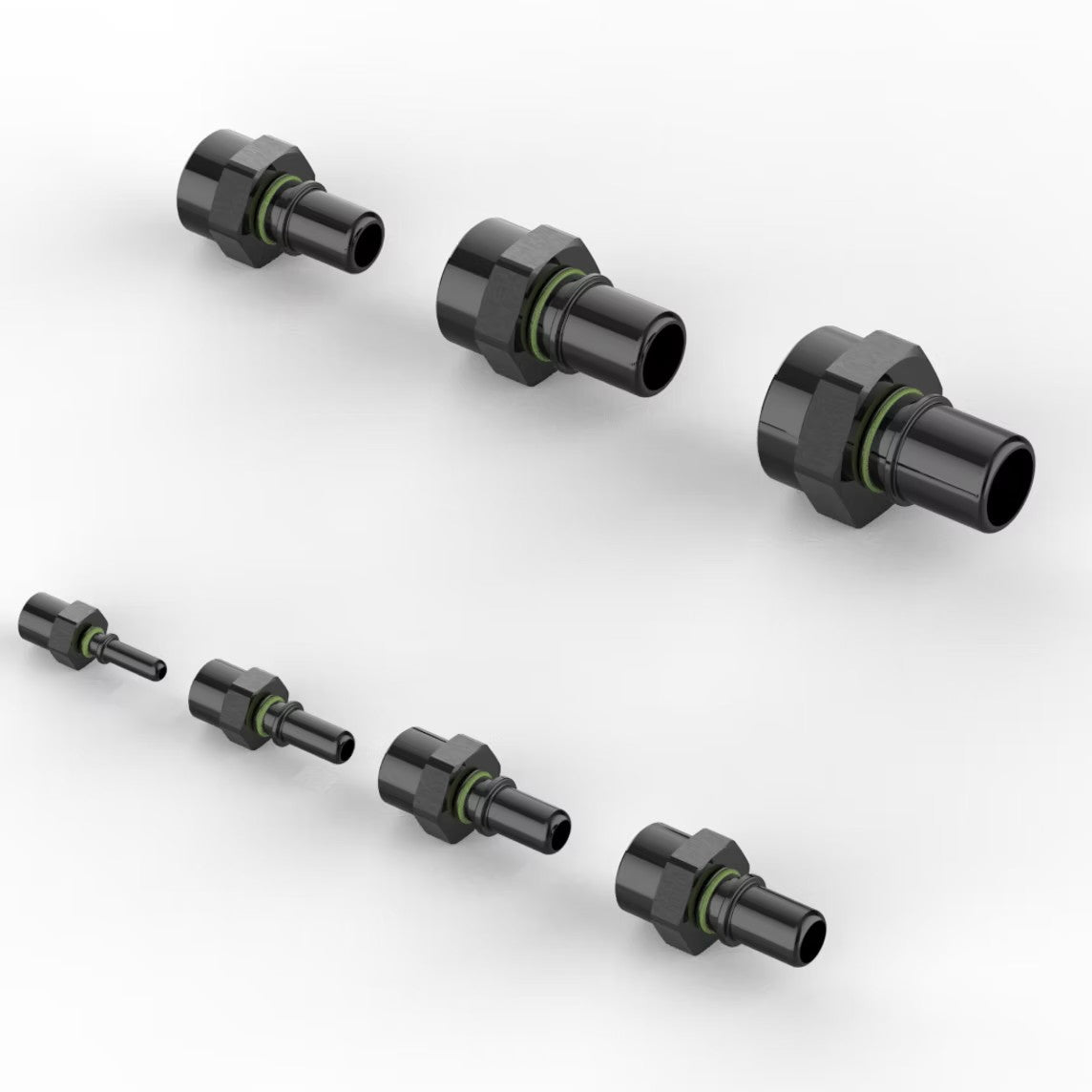 CATALOG GREDDY PRO/SPEC TO FEMALE AN ADAPTER(s) - BLACK - (12870603 12870803 12871003 12871203 12871603)