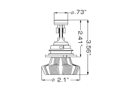 ORACLE Lighting Oracle 9007 4000 Lumen LED Headlight Bulbs (Pair) - 6000K 5241-001 5241-001 Photo - Close Up