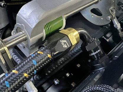 GReddy 10 Nylon Braided Hose(per/ft) - Black / Gold / Blue