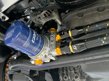 GReddy 16 AN Swivel Hose End(s) - Black / Gold anodized