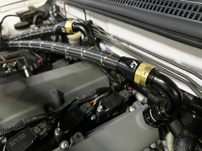 GReddy 60 DEG. AN HOSE END(s) - BLACK/GOLD - (12800460 12800660 12800860 12801060 12801260 ) 12801660