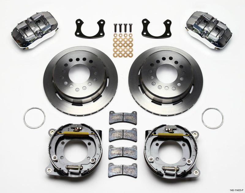 Wilwood Dynapro Low-Profile 11.00in P-Brake Kit - Polish Small Ford 2.50in Offset 140-11403-P 140-11403-P Photo - Primary