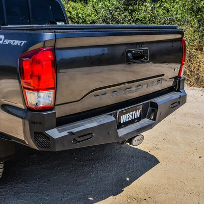 Westin 16-20 Toyota Tacoma Pro-Series Rear Bumper - Textured Black 58-421045 58-421045 Photo - Mounted