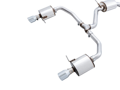 AWE Tuning 18-19 Volkswagen Jetta GLI Mk7 Touring Exhaust - Chrome Silver Tips (Fits High-Flow DP) 3015-22070 3015-22070 Photo - out of package