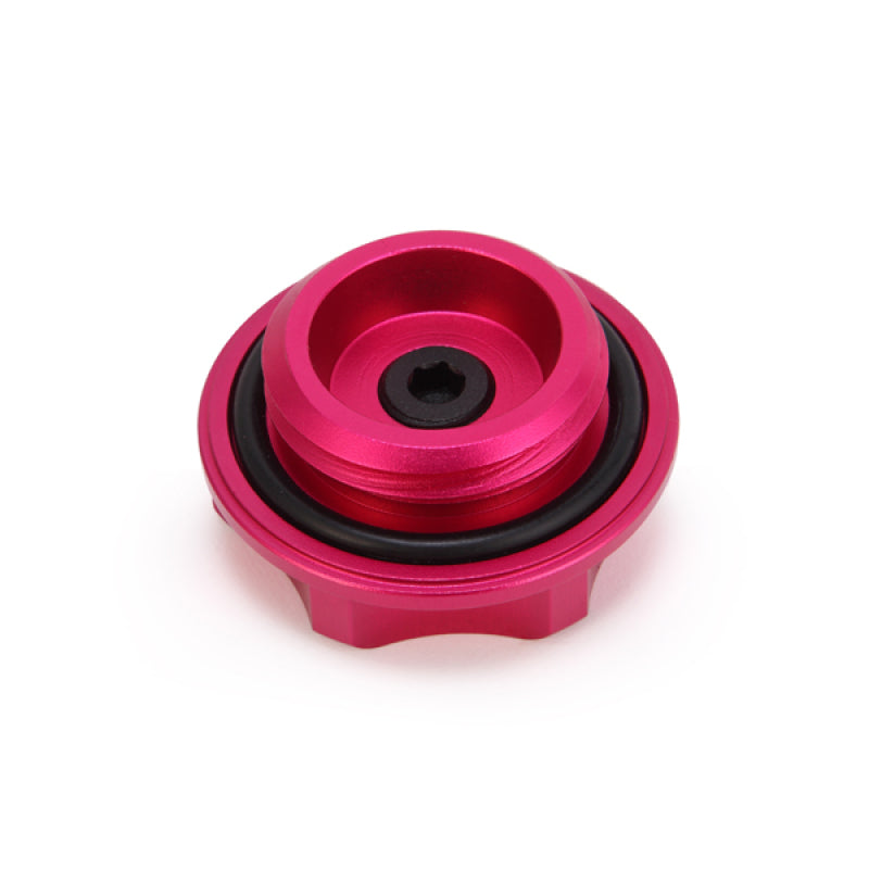 Mishimoto Limited Edition Pink Oil Filler Cap - Subaru MMOFC-SUB-PK Photo - Close Up