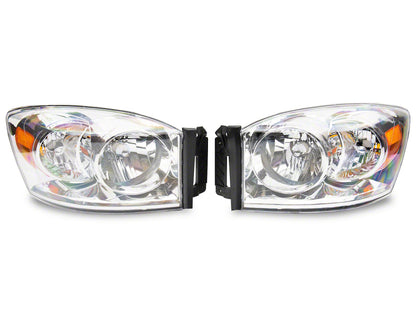 Raxiom 06-08 Dodge RAM 1500 Axial Series OEM Style Rep Headlights- Chrome Housing (Clear Lens) R118012 R118012 Photo - Primary