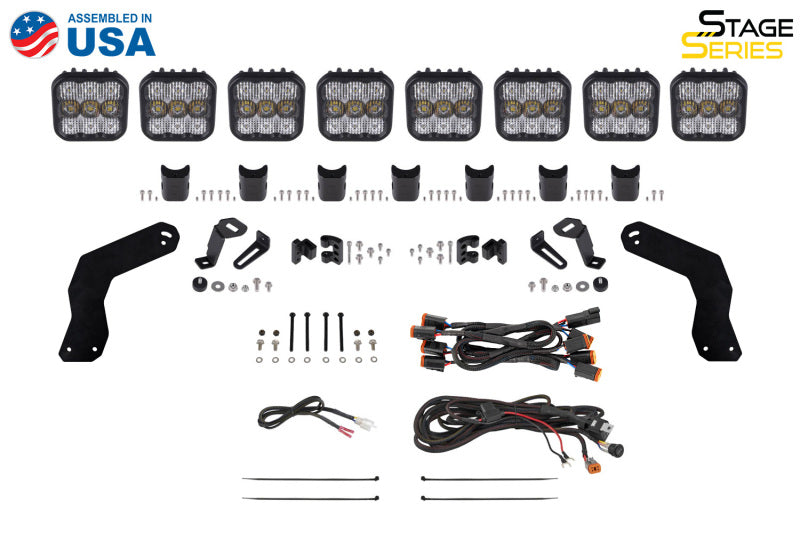 Diode Dynamics 17-24 Can-Am Maverick X3 SS5 Sport CrossLink Roof Lightbar Kit - White Combo DD7890 DD7890 User 7