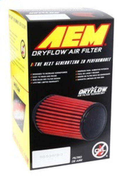 AEM Induction AEM DryFlow Air Filter AIR FILTER KIT 4.5in X 9in DRYFLOW 21-2069DK 21-2069DK Photo - in package