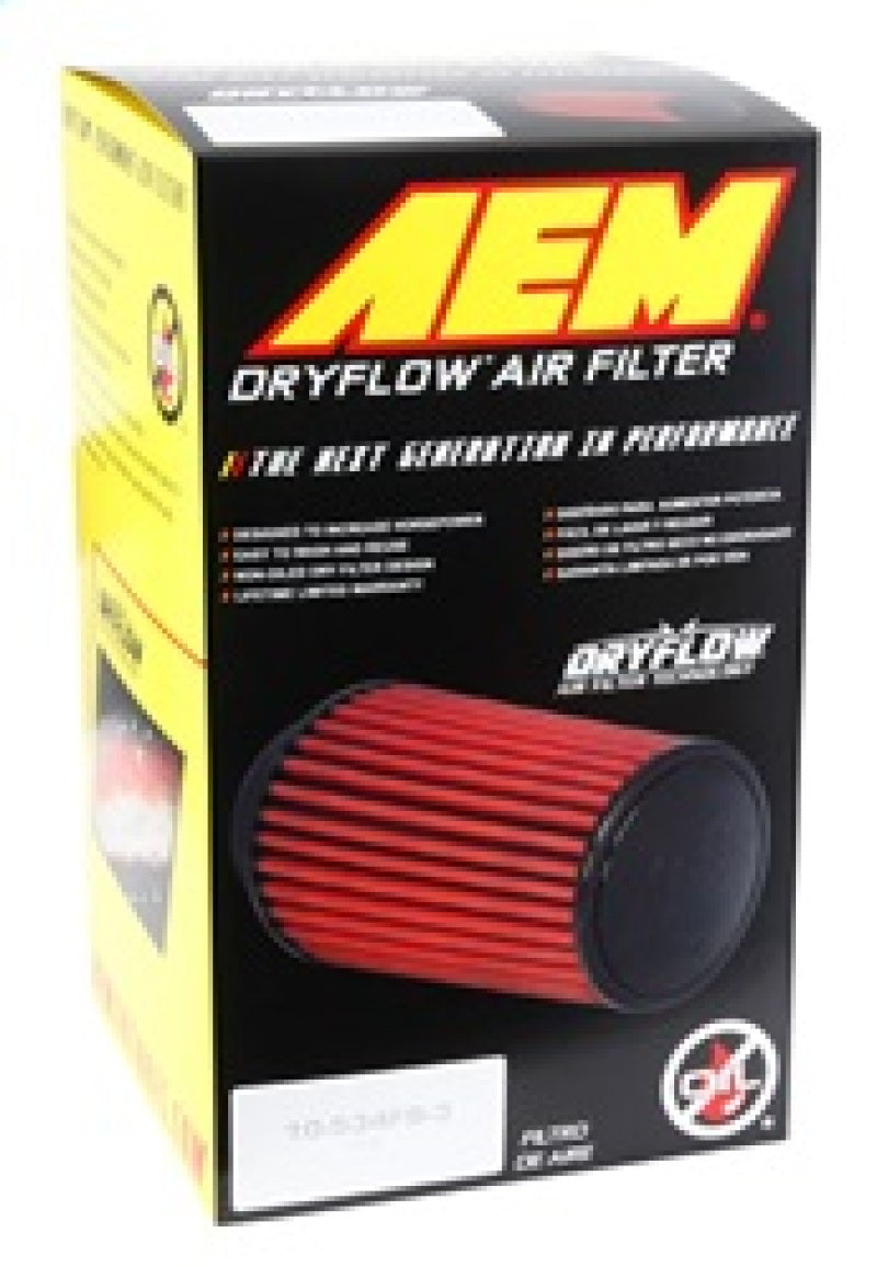 AEM Induction AEM 3.25 inch DRY Flow Short Neck 9 inch Element Filter Replacement 21-2109DK 21-2109DK Photo - in package