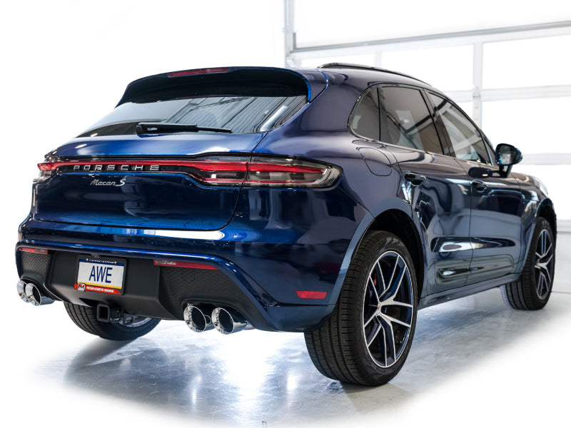 AWE Tuning 2022+ Porsche Macan 2.9TT Touring Edition Catback Exhaust w/ Chrome Silver Tips 3015-42952 3015-42952 Photo - Mounted