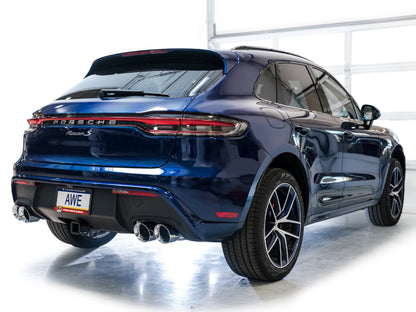 AWE Tuning 2022+ Porsche Macan 2.9TT Touring Edition Catback Exhaust w/ Chrome Silver Tips 3015-42952 3015-42952 Photo - Mounted