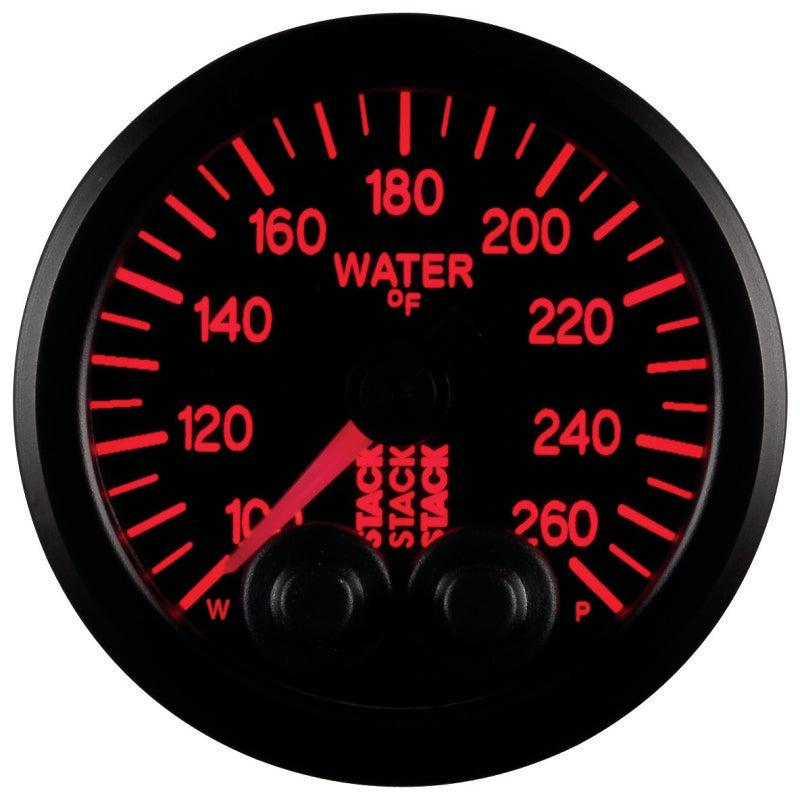 Autometer Gauge WTmp Pro-Cntrl 52mm Blk 100-260 deg. ST3508 User 6