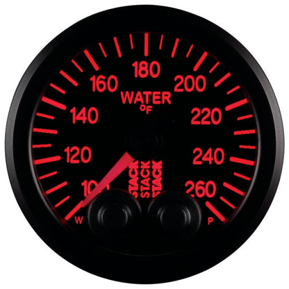 Autometer Gauge WTmp Pro-Cntrl 52mm Blk 100-260 deg. ST3508 User 6