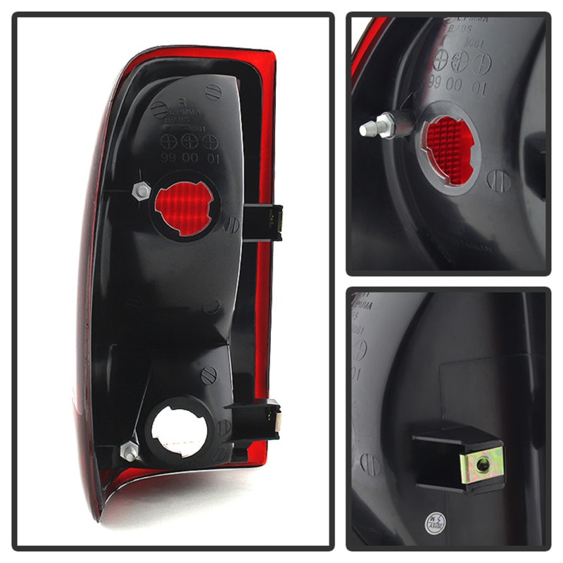 SPYDER Xtune Dodge Dakota 1997-2004 OEM Style Tail Lights -Red Smoked ALT-JH-DDAK97-OE-RSM 9028762 9028762 Photo - Unmounted