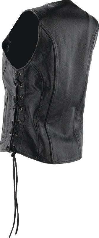 Kuryakyn Leather By River Road Sapphire Leather Vest Black Womens - Small 094444 094444 User 1
