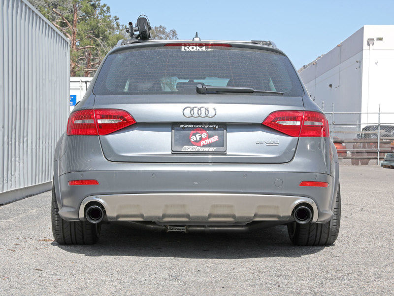 afe MACH Force-Xp 13-16 Audi Allroad L4 SS Cat-Back Exhaust w/Black Tips 49-36438-B 49-36438-B Photo - Mounted