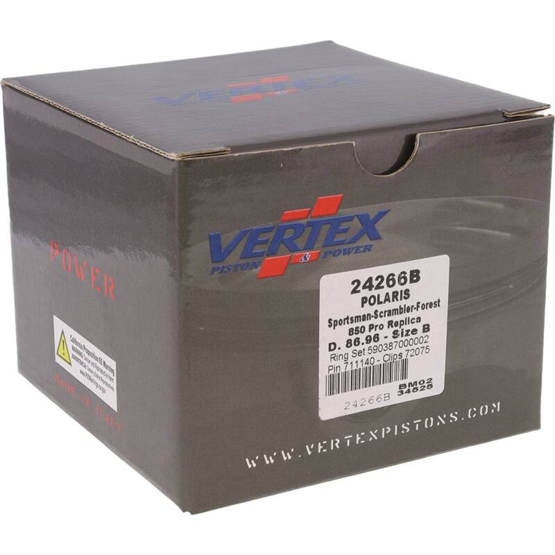 Vertex Pistons Vertex Piston 13-22 Polaris Scrambler 850 850cc Forged Replica Piston Kit 24266B 24266B Photo - Primary