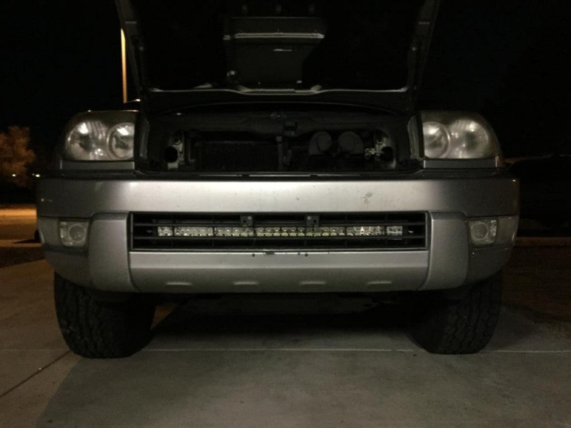Cali Raised LED Cali Raised 03-09 Toyota 4Runner 32In Lower Bumper Hidden Led Light Bar Brackets Kit - No Switch CR2510 CR2510 Photo - Primary