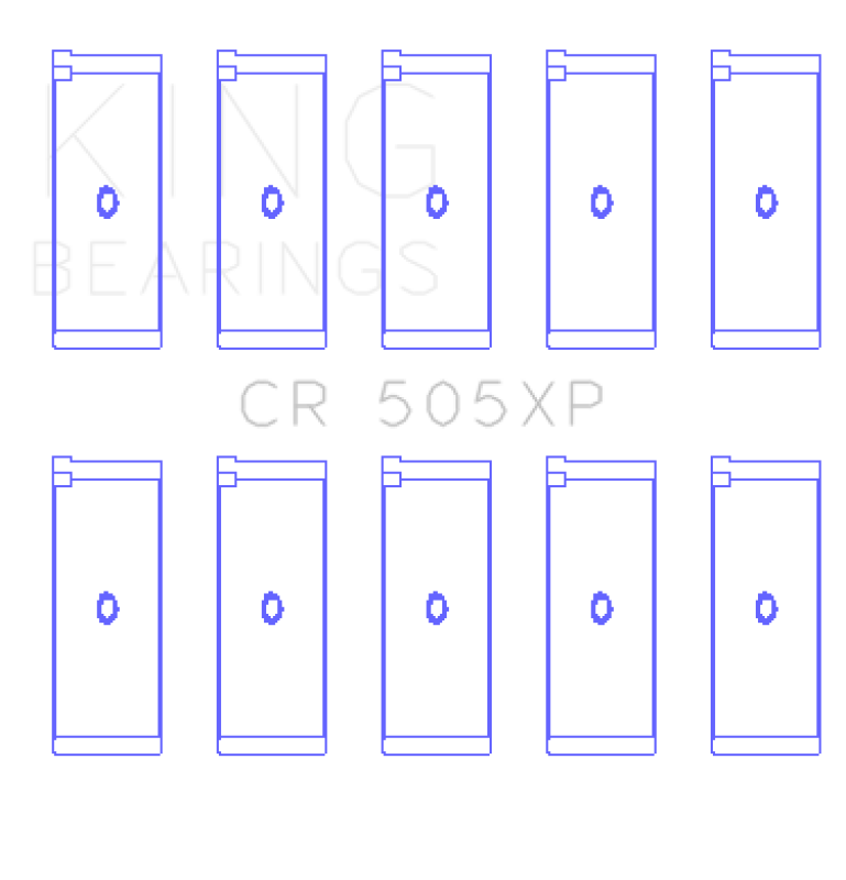King Engine Bearings King Audi 2.1L/2.2L 10V/20V 5cyl Turbo (Size STDX) Performance Rod Bearing Set CR505XPSTDX CR505XPSTDX Photo - Primary