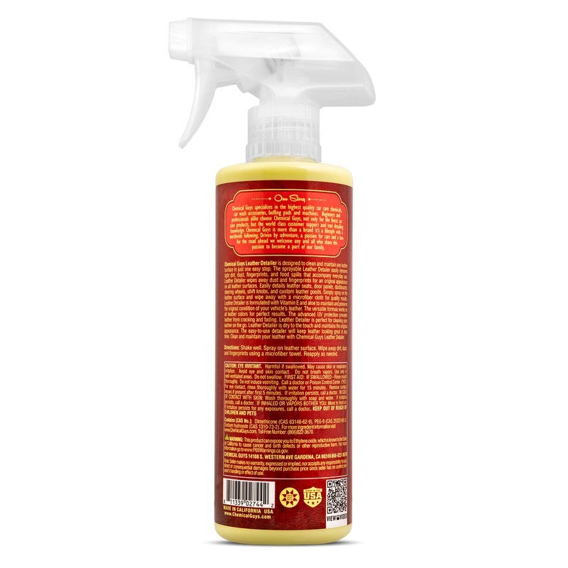 Chemical Guys Leather Quick Detailer Care Spray - Matte Finish - 16oz (P6) SPI21616 SPI21616 User 1