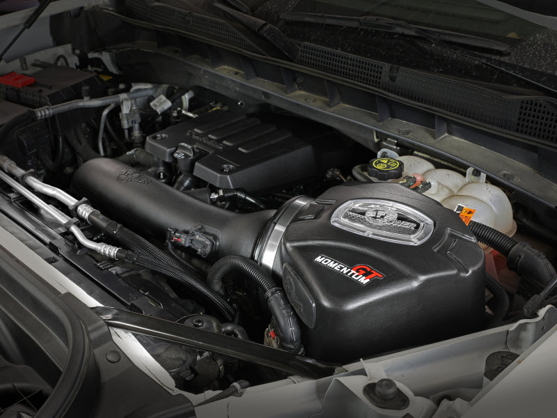 aFe Momentum GT Pro DRY S Cold Air Intake System 19-20 GM Silverado/Sierra 1500 2.7L 4 CYL 50-70042D 50-70042D Photo - Mounted