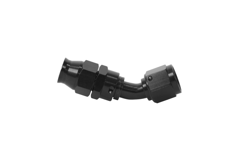 Aeromotive PTFE Hose End - AN-08 - 45 Deg - Black Anodized 15354 15354 Photo - Primary