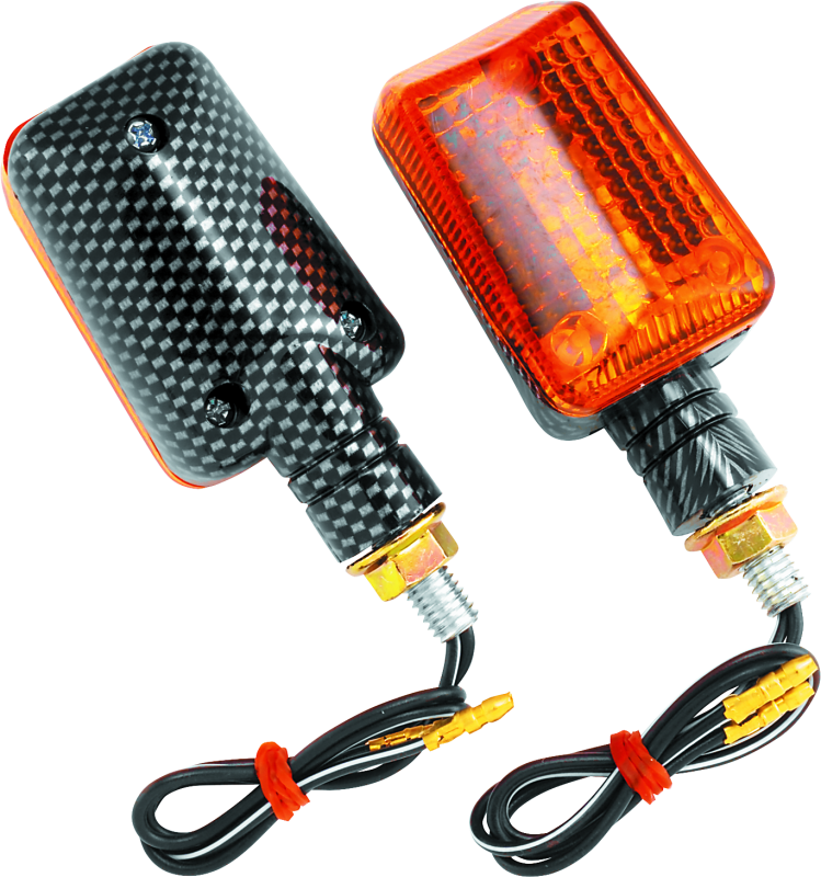 BikeMaster Universal Ministalk Marker Light - Carbon/Amber 268039 268039 Photo - Primary