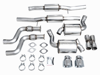 AWE Tuning AWE 2023 Nissan Z RZ34 RWD Touring Edition Catback Exhaust System w/ Chrome Silver Tips 3015-32400 3015-32400 Photo - out of package