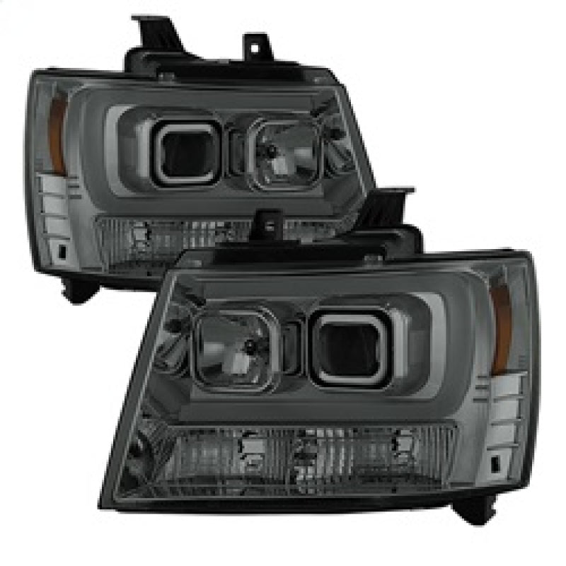 Spyder 07-14 Chevy Suburban/1500/2500/Tahoe V2 Projector Headlights Smoke PRO-YD-CSUB07V2-DRL-SM 5082589 5082589 Photo - Primary